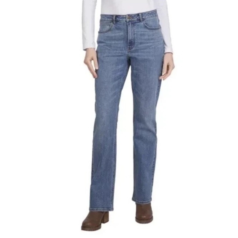 Wrangler Women's High-Rise Bootcut Stretch Jeans, Blue, Size 12